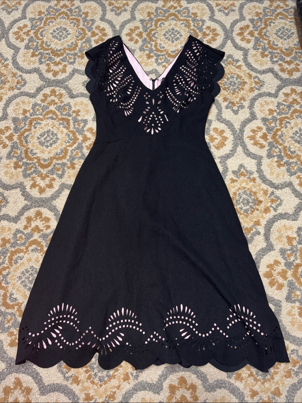 Le Chateau black and pink cocktail dress